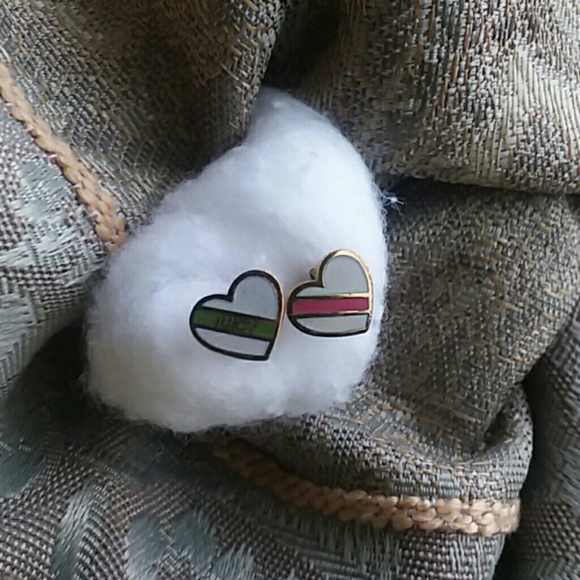 JUICY COUTURE HEART SHAPED MINI STUD EARRINGS - Picture 5 of 8